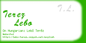 terez lebo business card