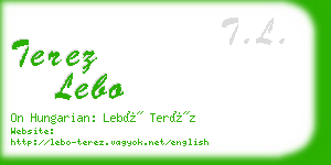 terez lebo business card